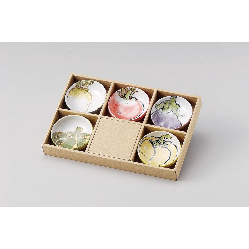 美濃燒碟盤5入組|送禮推薦 - 富士通販