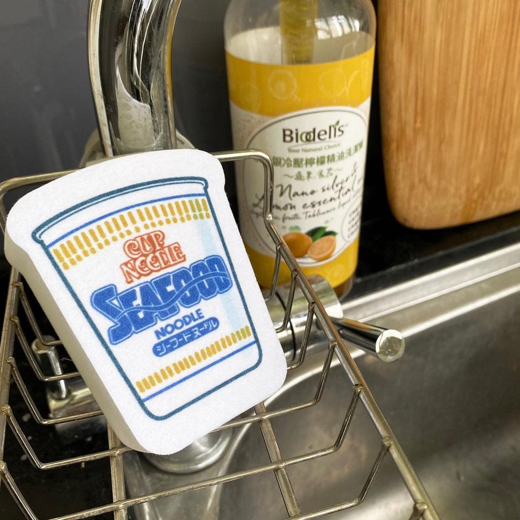 日清杯麵50週年紀念限量商品 科技海綿3入|魔力擦 清潔海綿 造型海棉 - 富士通販