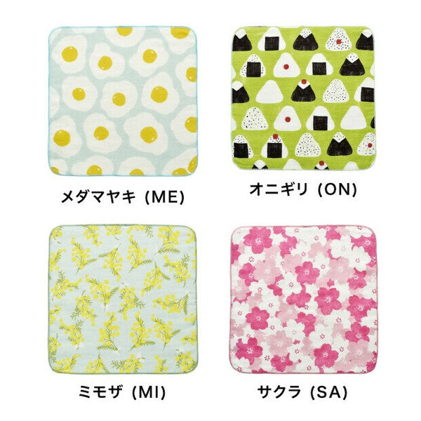 日本製 HELLO BEAR 100%棉 紗布手帕 | 紗布毛巾 25×25cm 方巾 手巾 吸水毛巾