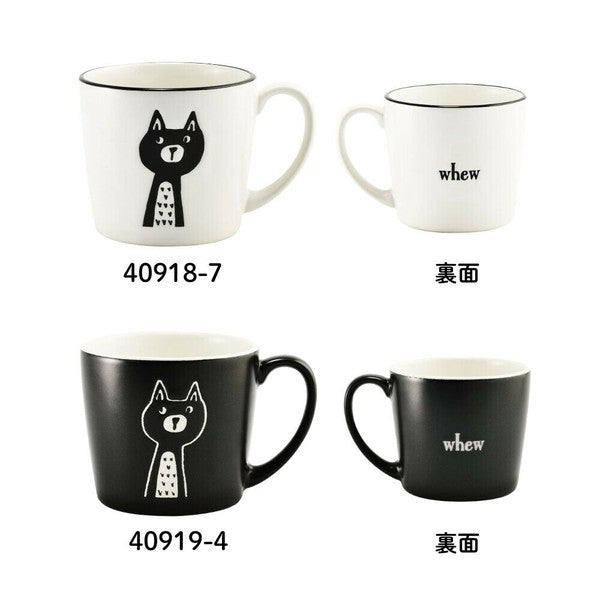 日本製 美濃燒 啞光貓咪馬克杯 310cc | 霧面馬克杯 咖啡杯 水杯 茶杯 日本製杯子 貓咪杯子