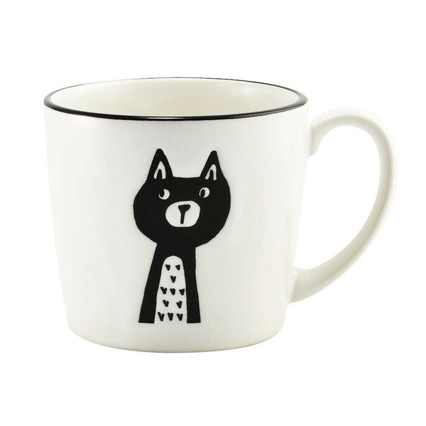 日本製 美濃燒 啞光貓咪馬克杯 310cc | 霧面馬克杯 咖啡杯 水杯 茶杯 日本製杯子 貓咪杯子