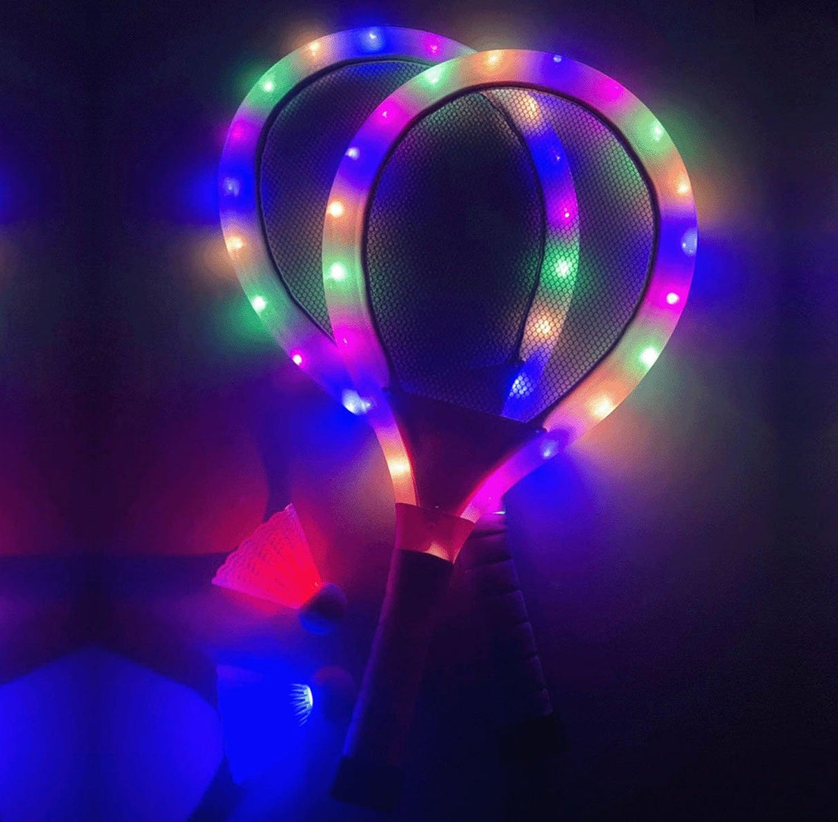 日本 發光羽毛球拍組|附2顆閃光球 - 富士通販