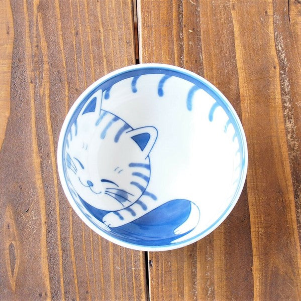 日本製 美濃燒貓咪輕量12cm小碗 | 4吋碗 輕量碗 日式碗 飯碗 小碗