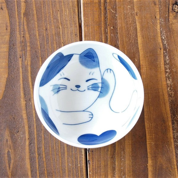 日本製 美濃燒貓咪輕量12cm小碗 | 4吋碗 輕量碗 日式碗 飯碗 小碗