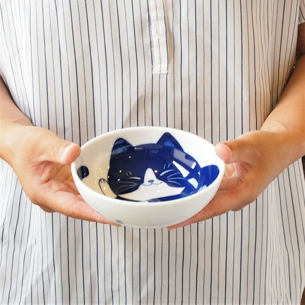 日本製 美濃燒貓咪輕量12cm小碗 | 4吋碗 輕量碗 日式碗 飯碗 小碗