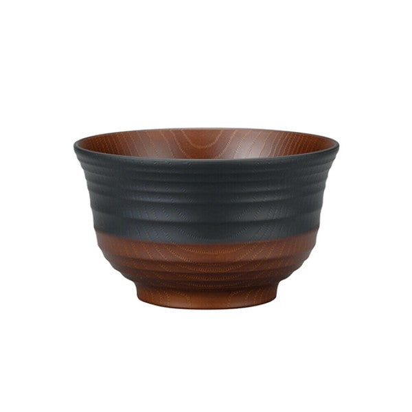 日本製 傳統色木紋樹脂丼 | 露營 野餐 日式飯碗 輕量碗 可微波爐 可機洗