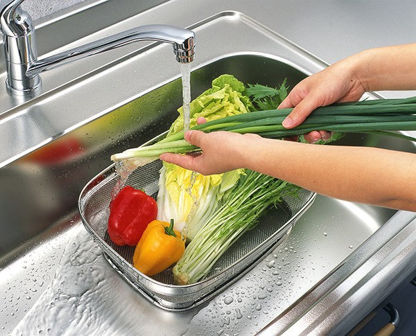 日本製 不銹鋼 廚房洗菜藍 | 瀝水藍 備料盤