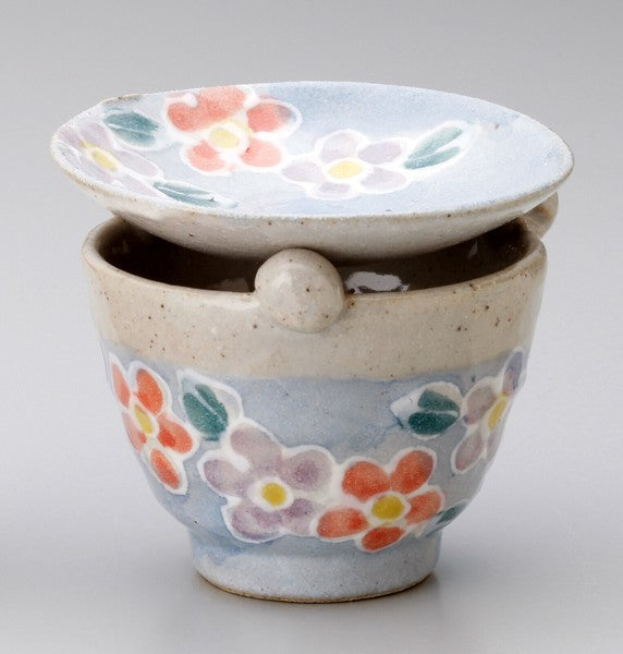 日本製 瀨戶燒 花小町茶香爐 | 耐熱 香薰爐 茶道 檀香 精油 茶葉 裝飾