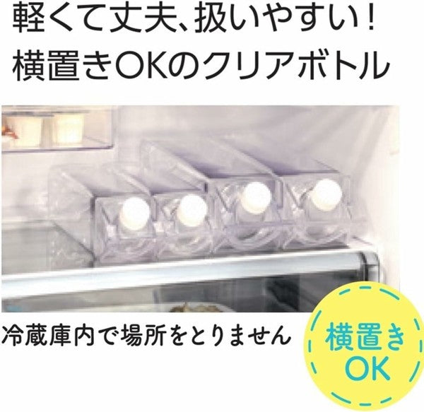 日本製 Pearl 透明方形冷水壺 | 輕量耐用 500ml 1000ml 兩款任選