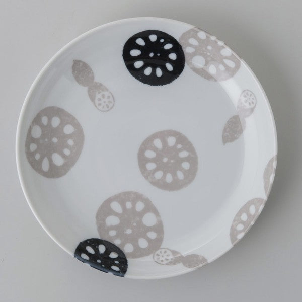 日本製 蔬菜圖案和風陶瓷餐盤 15.4cm|餐盤 早午餐盤 甜點盤
