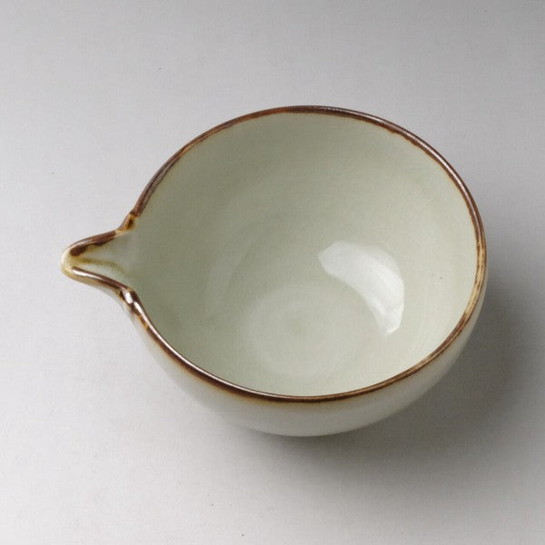 日本製 片口抹茶碗|釉色抹茶碗 手沖茶器 泡茶碗 陶器