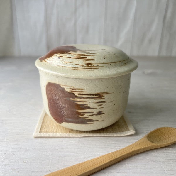 日本製 250ml 陶瓷茶碗蒸杯附蓋|日系質感蒸碗 和食器 居家餐桌 日常料理