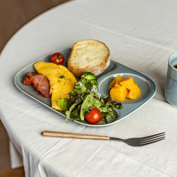日本製 NEST 早餐分隔盤|日系質感餐盤 輕食盤 居家餐桌 分格盤