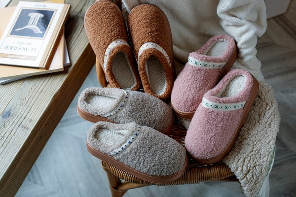 Tirol Cozy 厚底毛絨室內拖鞋 23–24.5cm|日系居家拖鞋 室內鞋 輕量防滑 暖腳拖 保暖拖鞋