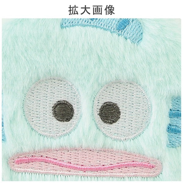 【三麗鷗】圓形刺繡雙面隨身鏡 附登山扣|日常補妝鏡 放大鏡 毛絨隨身鏡 包包掛飾