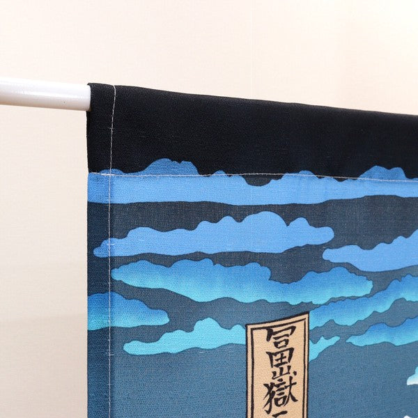 日式和風居家玄關隔簾 85×150cm 和風門簾 葛飾北斎 富士山|富士山門簾 門簾兩片式 廚房門簾