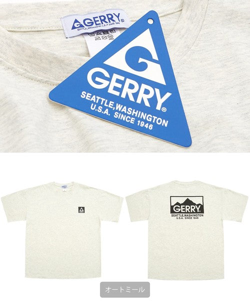【GERRY】美式戶外風格寬鬆棉質短袖印花T恤 | 街頭休閒 寬鬆版型 男女適穿 印花TEE