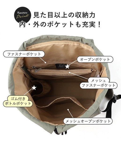日本 LIZDAYS 多功能尼龍後背包|430g超輕量 A4可放 防潑水 媽媽包 旅行背包