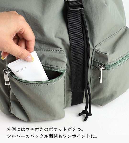 日本 LIZDAYS 多功能尼龍後背包|430g超輕量 A4可放 防潑水 媽媽包 旅行背包