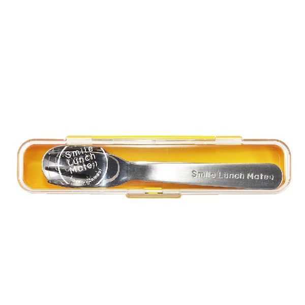 日本製 SUGAR LAND 兒童不鏽鋼湯匙叉子組 附收納盒 | 開學餐具 外出餐具 環保餐具