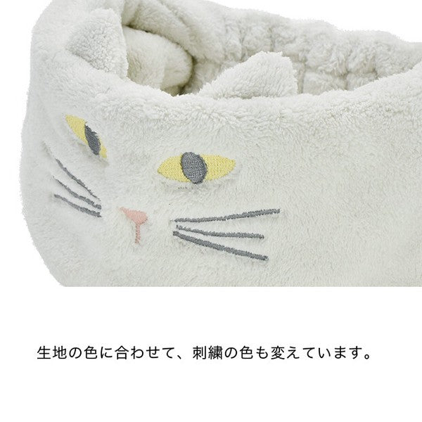 日本 Sopii 動物造型吸水髮帶 貓咪 熊熊|速乾髮帶 洗臉髮帶 乾髮巾 洗臉巾 日本代購