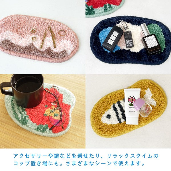 日本 nook 蓬鬆造型迷你置物墊|飾品置物墊 桌面收納墊 玄關鑰匙墊 桌墊