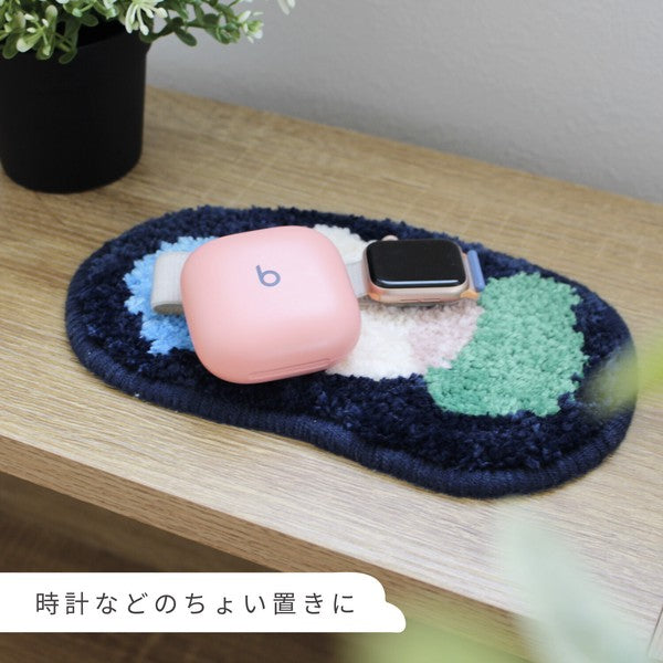 日本 nook 蓬鬆造型迷你置物墊|飾品置物墊 桌面收納墊 玄關鑰匙墊 桌墊