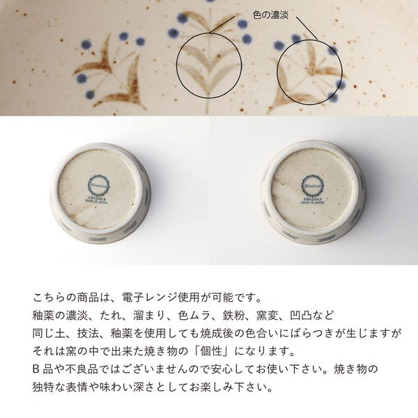 日本製 Blanton 美濃燒 小盤子|深棕色系植物風 小碟子 蛋糕盤 餅乾盤 飾品盤