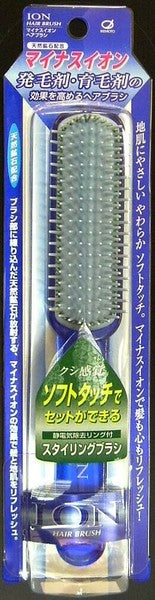 日本 IKEMOTO 池本刷子 負離子按摩梳 | 育髮梳 防靜電 IC-105 天然礦石