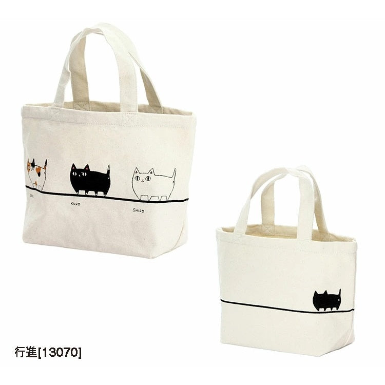 KURO 貓咪手提袋│午餐袋 便當袋 補習袋 托特包