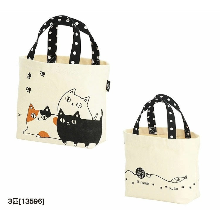 KURO 貓咪手提袋│午餐袋 便當袋 補習袋 托特包