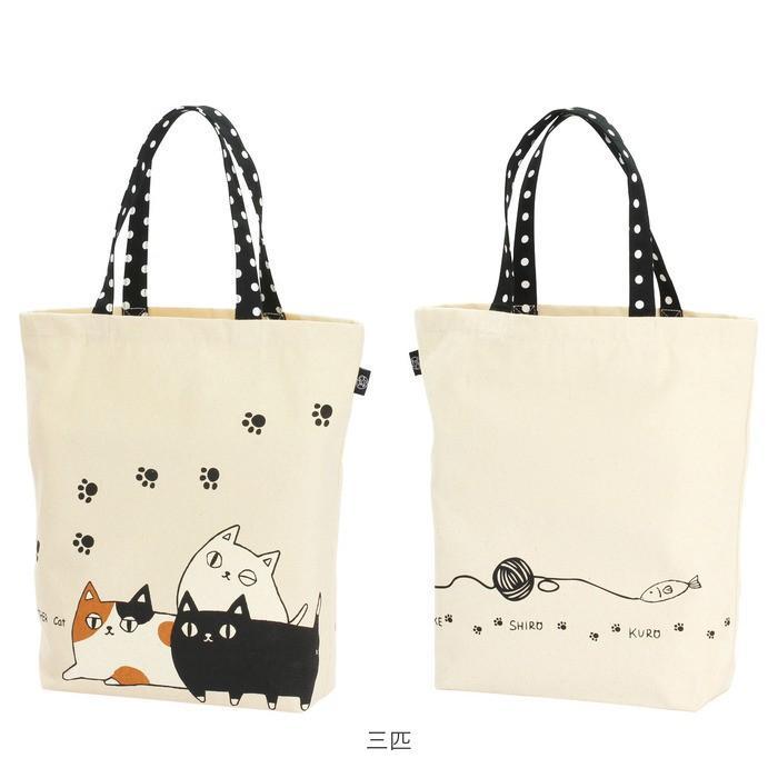 KURO 貓咪手提袋│午餐袋 便當袋 補習袋 托特包