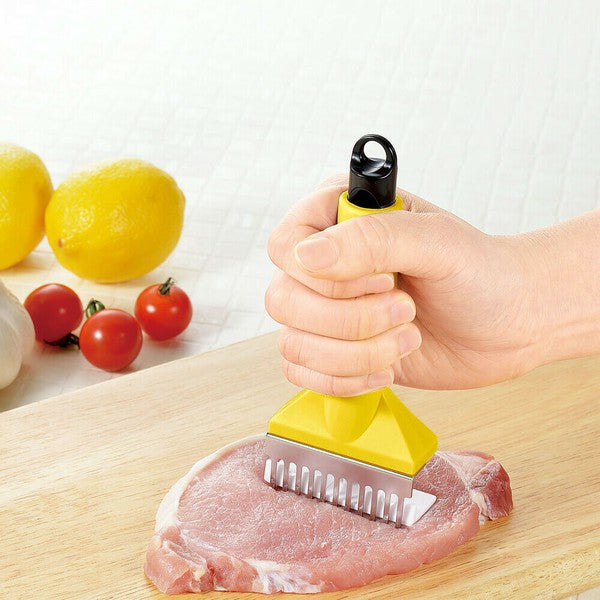 日本製 下村工業 不銹鋼肉片斷筋器 FVS-630 | 鬆肉 鎚肉 搥肉 捶肉器