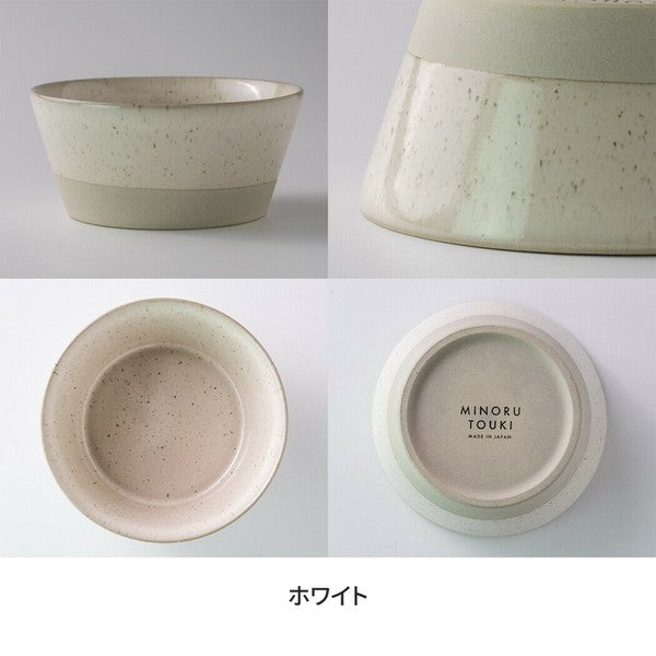 日本製 美濃燒 SPLIT 赤土雙色釉藥陶碗 | 沙拉碗 配菜碗 湯碗 優格碗 日式飯碗