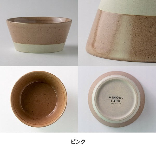 日本製 美濃燒 SPLIT 赤土雙色釉藥陶碗 | 沙拉碗 配菜碗 湯碗 優格碗 日式飯碗