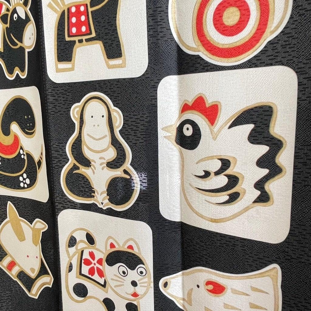 日本製十二生肖85x150cm門簾| 新年布置裝飾掛簾 - 富士通販