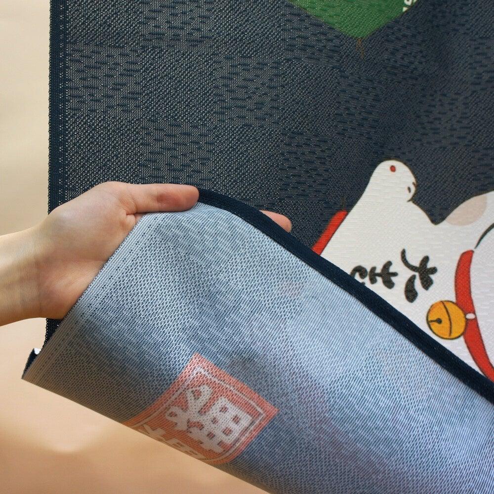 日本製七福貓85x150cm門簾|祈福/招財/風水長簾 - 富士通販