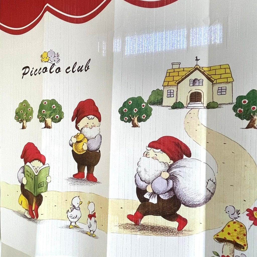 日本製小矮人85x90cm短門簾| 居家布置聖誕老人裝飾簾 - 富士通販