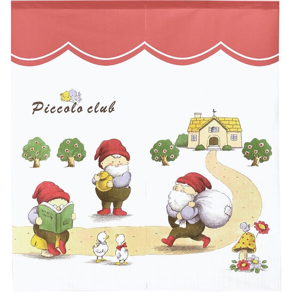 日本製小矮人85x90cm短門簾| 居家布置聖誕老人裝飾簾 - 富士通販