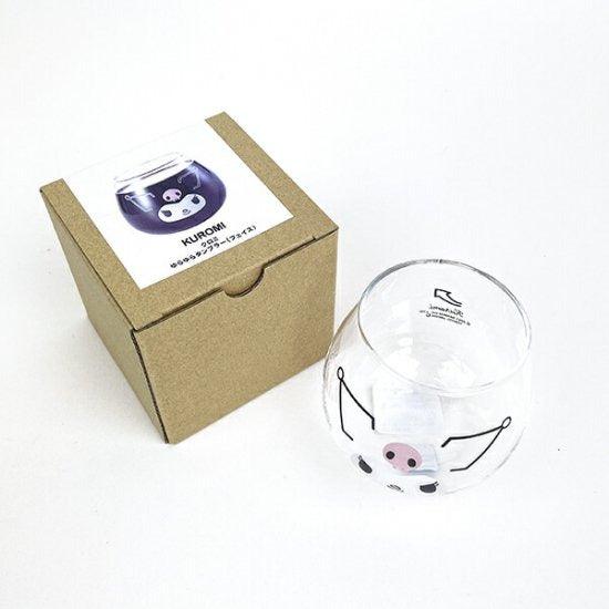 日本製不倒翁透明玻璃杯 牛奶杯 320ml|大耳狗 酷洛米 帕恰狗 Hello Kitty 美樂蒂 布丁狗