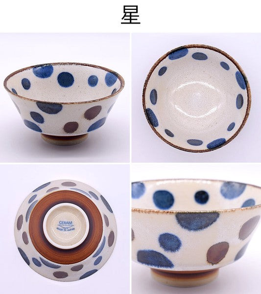 日本製 美濃燒 南風手繪4吋碗 | 粗陶碗 釉下彩 飯碗 餐碗 日式碗 陶瓷碗 多用碗 小碗 飯茶碗