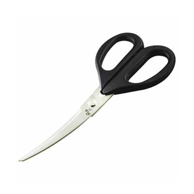 關孫六 廚房彎曲剪刀︱不銹鋼 料理剪刀 食物剪刀 披薩刀 貝印