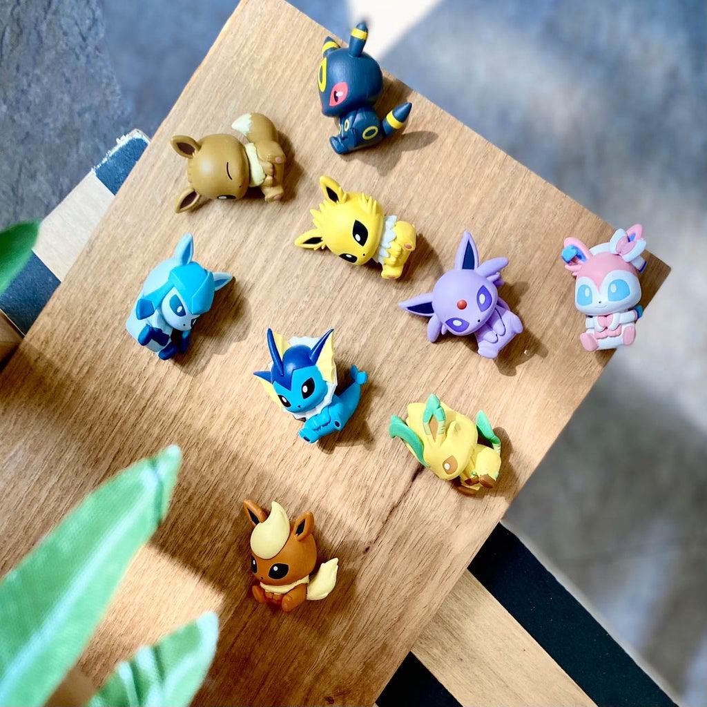 日本萬代 精靈寶可夢造型公仔夾|伊布系列 全9種 模型公仔 扭蛋 蛋糕裝飾 - 富士通販