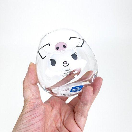 日本製不倒翁透明玻璃杯 牛奶杯 320ml|大耳狗 酷洛米 帕恰狗 Hello Kitty 美樂蒂 布丁狗