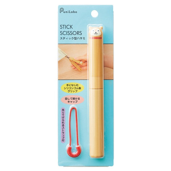 日本 LIHIT LAB PuniLabo 動物造型隨身剪刀 | 便攜剪刀 兒童剪刀 附掛繩