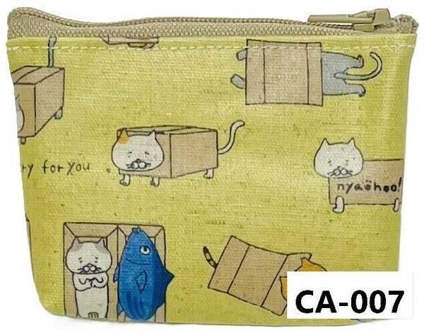 日本製 手工貓咪造型零錢包 | 防水設計小錢包 收納包