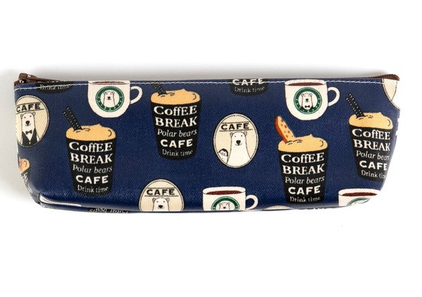 日本製 手工 北極熊 鉛筆盒 筆袋 | 收納袋 化妝包 可愛動物 日本布料