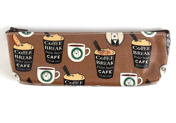 日本製 手工 北極熊 鉛筆盒 筆袋 | 收納袋 化妝包 可愛動物 日本布料