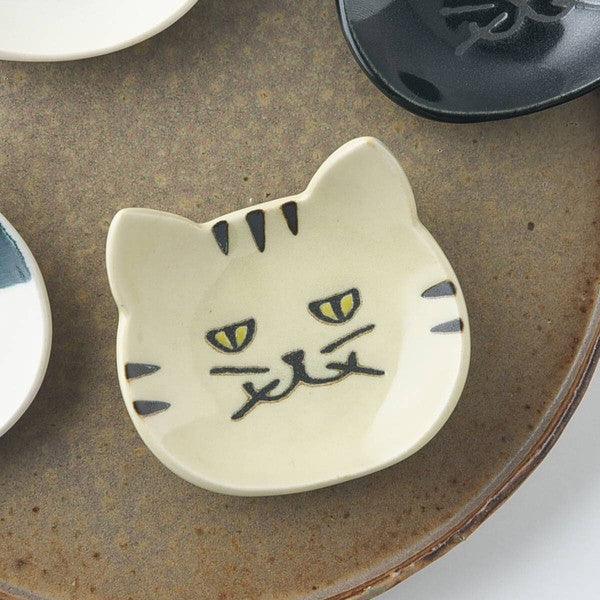日本製 美濃燒 藍貓造型餐具|筷架 湯匙架 醬料碟 小碟子 - 富士通販