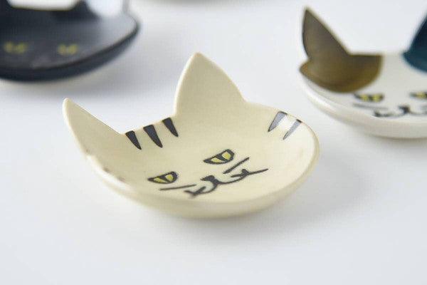 日本製 美濃燒 藍貓造型餐具|筷架 湯匙架 醬料碟 小碟子 - 富士通販